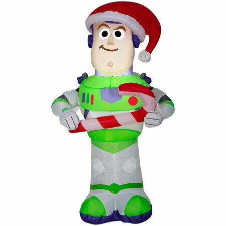 SMARTGIFTS Polyester Airblown Toy Story Buzz Lightyear Christmas Inflatable, Multi Color SM3325537